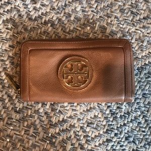 Tory Burch Tan Leather Wallet